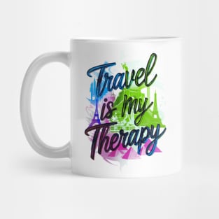 Travel is my Therapy Mug
